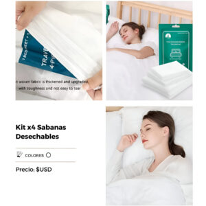 Kit x4 Sabanas Desechables